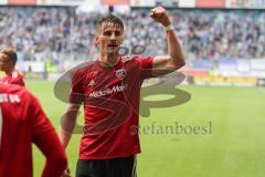 2. Bundesliga - MSV Duisburg - FC Ingolstadt 04 - Thomas Pledl (30, FCI) im Alleingang Tor Jubel Stefan Kutschke (20, FCI)