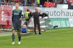 2. Bundesliga - Fußball - 1. FC Heidenheim - FC Ingolstadt 04 - Cheftrainer Tomas Oral (FCI) schreit ins Feld