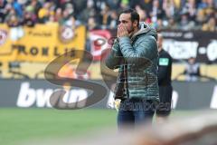 2. Bundesliga - SG Dynamo Dresden - FC Ingolstadt 04 - Cheftrainer Alexander Nouri (FCI) erschrocken