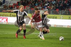 2. Bundesliga - SV Sandhausen - FC Ingolstadt 04 - Jesper Verlat (4 SV) Thorsten Röcher (29 FCI)