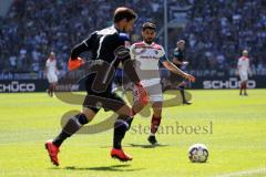 2. Bundesliga - Arminia Bielefeld - FC Ingolstadt 04 - Torwart Stefan Ortega Moreno ( Bielefeld) Almog Cohen (8, FCI)