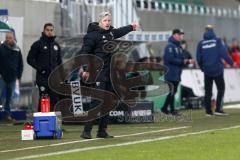 2. Bundesliga - SpVgg Greuther Fürth - FC Ingolstadt 04 - Cheftrainer Jens Keller (FCI) schreit