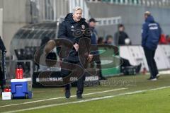 2. Bundesliga - SpVgg Greuther Fürth - FC Ingolstadt 04 - Cheftrainer Jens Keller (FCI) schreit