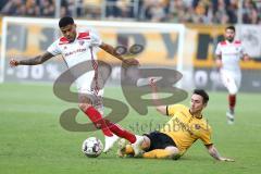 2. Bundesliga - SG Dynamo Dresden - FC Ingolstadt 04 - Baris Atik (28 Dresden) Paulo Otavio (6, FCI)