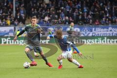 2. Bundesliga - SV Darmstadt 98 - FC Ingolstadt 04 - Phil Neumann (26, FCI) Holland, Fabian (Darmstadt 32)