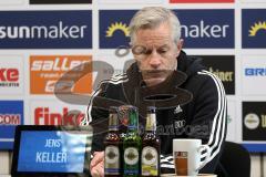 2. Bundesliga - SC Paderborn - FC Ingolstadt 04 - Pressekonferenz nach dem Spiel, Cheftrainer Jens Keller (FCI)