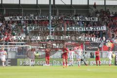 2. Bundesliga - Fußball - Fans - choreo - Banner - SV Wehen Wiesbaden - FC Ingolstadt 04 -