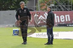 2. Bundesliga - Fußball - SV Wehen Wiesbaden - FC Ingolstadt 04 - Cheftrainer Tomas Oral (FCI) vor dem Spiel mit Co-Trainer Michael Henke (FCI)
