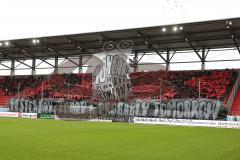2. Bundesliga - FC Ingolstadt 04 - SSV Jahn Regensburg - Fans Jubel Spruchband Choreographie