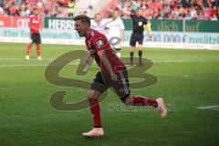 2. Bundesliga - FC Ingolstadt 04 - SC Paderborn 07 - Konstantin Kerschbaumer (7, FCI) trifft zum Anschlusstreffer Tor Jubel 1:2
