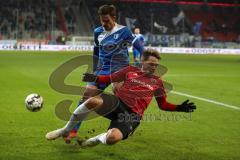 2. Bundesliga - Fußball - FC Ingolstadt 04 - 1. FC Magdeburg - Thomas Pledl (30, FCI) Dennis Erdmann (13 Magdeburg)