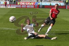 2. BL - Saison 2018/2019 - FC Ingolstadt 04 - SV Sandhausen - Dennis Diekmeier (#18 Sandhausen) - Sonny Kittel (#10 FCI) - Foto: Meyer Jürgen