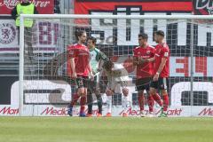 2. BL - Saison 2018/2019 - FC Ingolstadt 04 - Holstein Kiel - Kotzke Jonathan (#25 FCI) - Philipp Heerwagen (#1 FCI) - Dario Lezcano (#11 FCI) - Enttäuschte Gesichter - Foto: Meyer Jürgen