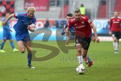 2. Bundesliga - FC Ingolstadt 04 - 1. FC Heidenheim - Sebastian Griesbeck (HDH 18) Benedikt Gimber (5, FCI)