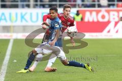 2. Bundesliga - FC Ingolstadt 04 - Hamburger SV - Thorsten Röcher (29 FCI) Douglas Santos (6 HSV)