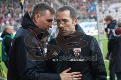 2. Bundesliga - FC Ingolstadt 04 - Hamburger SV - Pressesprecher Oliver Samwald (FCI) mit Interimstrainer Roberto Pätzold (FCI) nach dem Spiel