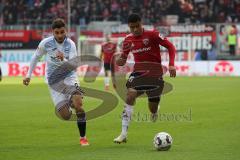 2. Bundesliga - FC Ingolstadt 04 - DSC Arminia Bielefeld - rechts Paulo Otavio (6, FCI) links Jonathan Clauss