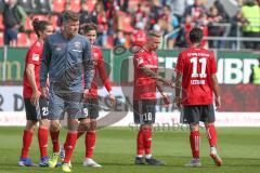 2. BL - Saison 2018/2019 - FC Ingolstadt 04 - Holstein Kiel - Sonny Kittel (#10 FCI) nach dem spiel - Enttäuschte Gesichter - Thorsten Röcher (#29 FCI) - Foto: Meyer Jürgen