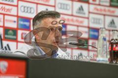 2. BL - Saison 2018/2019 - FC Ingolstadt 04 - Holstein Kiel - Tomas Oral (Cheftrainer FCI) bei der Pressekonferenz - Foto: Meyer Jürgen