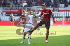 2. Bundesliga - FC Ingolstadt 04 - SC Paderborn 07 - Philipp Klement (Paderborn 21) Konstantin Kerschbaumer (7, FCI)