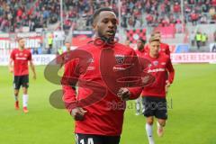 2. Bundesliga - FC Ingolstadt 04 - DSC Arminia Bielefeld - Osayamen Osawe (14, FCI) vor dem Spiel
