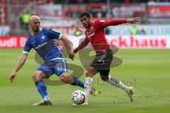 2. Bundesliga - FC Ingolstadt 04 - SV Darmstadt 98 - Paulo Otavio (6, FCI) Herrmann, Patrick (Darmstadt 37)