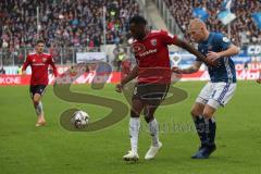 2. Bundesliga - FC Ingolstadt 04 - Hamburger SV - Osayamen Osawe (14, FCI) van Drongelen, Rick (4 HSV)