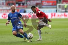 2. Bundesliga - FC Ingolstadt 04 - SV Darmstadt 98 - Paulo Otavio (6, FCI) Herrmann, Patrick (Darmstadt 37)