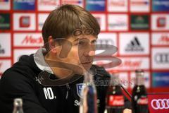 2. Bundesliga - Fußball - FC Ingolstadt 04 - 1. FC Magdeburg - Pressekonferenz nach dem Spiel, Cheftrainer Michael Oenning Magdeburg