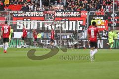 2. Bundesliga - Fußball - FC Ingolstadt 04 - SV Wehen Wiesbaden - Der 1:2 Führungstreffer durch Daniel-Kofi Kyereh (17 SVW)  - jubel - traurige Gesichter -