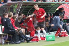 2. Bundesliga - Fußball - FC Ingolstadt 04 - SV Wehen Wiesbaden - Sonny Kittel (10, FCI)  wird eingewechselt -