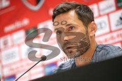 2. Bundesliga - Fußball - FC Ingolstadt 04 - Pressekonferenz vor dem ersten Heimspiel der Saison 2018/2019 - Cheftrainer Stefan Leitl (FCI)