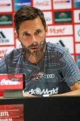 2. Bundesliga - Fußball - FC Ingolstadt 04 - Pressekonferenz vor dem ersten Heimspiel der Saison 2018/2019 - Cheftrainer Stefan Leitl (FCI)