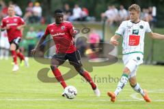 2. Bundesliga - Fußball - FC Ingolstadt 04 - Testspiel - FC Wacker Innsbruck - links Agyemang Diawusie (27, FCI) rechts Dominik Baumgartner (Wacker)