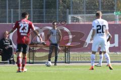 2. Bundesliga - Testspiel - FC Ingolstadt 04 - FC Würzburger Kickers - Cheftrainer Alexander Nouri (FCI) beobachtet das Spiel