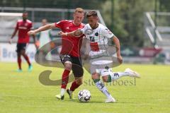 2. Bundesliga - Fußball - FC Ingolstadt 04 - Testspiel - FC Wacker Innsbruck - links Nico Rinderknecht (38 FCI) rechts Daniele Gabriele (Wacker)