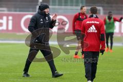 2. Bundesliga - Fußball - FC Ingolstadt 04 - Training - Trainingsauftakt im Sportpark nach Winterpause, Cheftrainer Jens Keller (FCI) energisch am Trainingsplatz