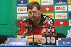 DFB-Pokal - SC Paderborn 07 - FC Ingolstadt 04 - Pressekonferenz nach dem Spiel, Cheftrainer Steffen Baumgart (Paderborn)