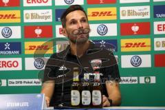 DFB-Pokal - SC Paderborn 07 - FC Ingolstadt 04 - Pressekonferenz nach dem Spiel, Cheftrainer Stefan Leitl (FCI)