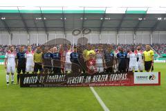 DFB-Pokal - SC Paderborn 07 - FC Ingolstadt 04 - Teamfoto vor dem Spiel