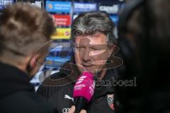 3. Fußball-Liga - Saison 2019/2020 - MSV Duisburg - FC Ingolstadt 04 - Chef-Trainer Jeff Saibene (FCI) - Foto: Meyer Jürgen