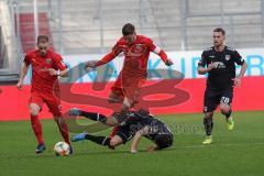 3. Liga - FC Ingolstadt 04 - KFC Uerdingen 05 - Stefan Kutschke (30, FCI) Foul Rodriguez Roberto (KFC 11) Maximilian Beister (10, FCI)