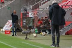 3. Liga - FC Ingolstadt 04 - SG Sonnenhof Großaspach - Cheftrainer Tomas Oral (FCI) und Cheftrainer Hans-Jürgen Boysen (SG)