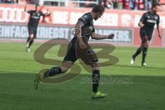3. Fußball-Liga - Saison 2019/2020 - FC Ingolstadt 04 -  Preußen Münster - Der 2:2 Ausgleichstreffer durch Marcel Gaus (#19,FCI)  - jubel  - Foto: Meyer Jürgen