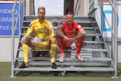 FC Ingolstadt 04 - 3.Liga - Porträttermin 2019/2020 - Torwart Marco Knaller (#1,FCI) und rechts Marcel Gaus (#19,FCI)
