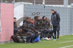 3. Fußball-Liga - Saison 2019/2020 - Testspiel - FC Ingolstadt 04 - VFR Aalen - Trainerbank - Chef-Trainer Jeff Saibene (FCI) - Foto: Stefan Bösl