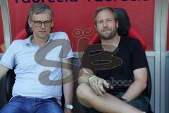 3. Liga - Saisoneröffnung - Testspiel - FC Ingolstadt 04 - VfB Eichstätt - Direktor Sport Michael Henke (FCI) und Technischer Direktor Florian Zehe (FC)