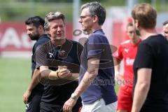 3. Liga - Testspiel - FC Ingolstadt 04 - TSV 1860 Rosenheim - Cheftrainer Jeff Saibene (FCI) und Direktor Sport Michael Henke (FCI)