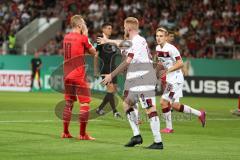 DFB Pokal - Fußball - FC Ingolstadt 04 - 1. FC Nürnberg - Tor verpasst, Maximilian Beister (10, FCI) ärgert sich