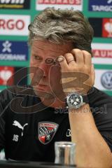 DFB Pokal - Fußball - FC Ingolstadt 04 - 1. FC Nürnberg - Pressekonferenz nach dem Spiel, 0:1, Cheftrainer Jeff Saibene (FCI)